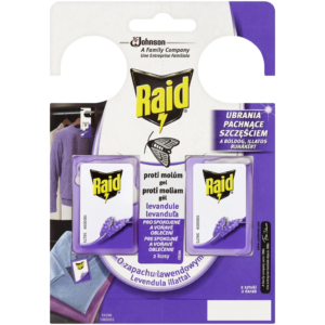 Insekticídna gélová nástraha proti moliam s vôňou levandule Raid® 2 x 3 g