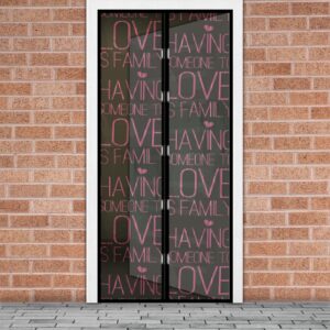 Sieťka proti hmyzu na dvere - magnetická - 100 x 210 cm - "Love"