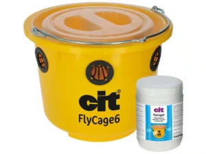 Lapač múch KERBL CIT FLYCAGE6 s návnadou na veľké plochy, 6 l, účinnosť 3 mesiace