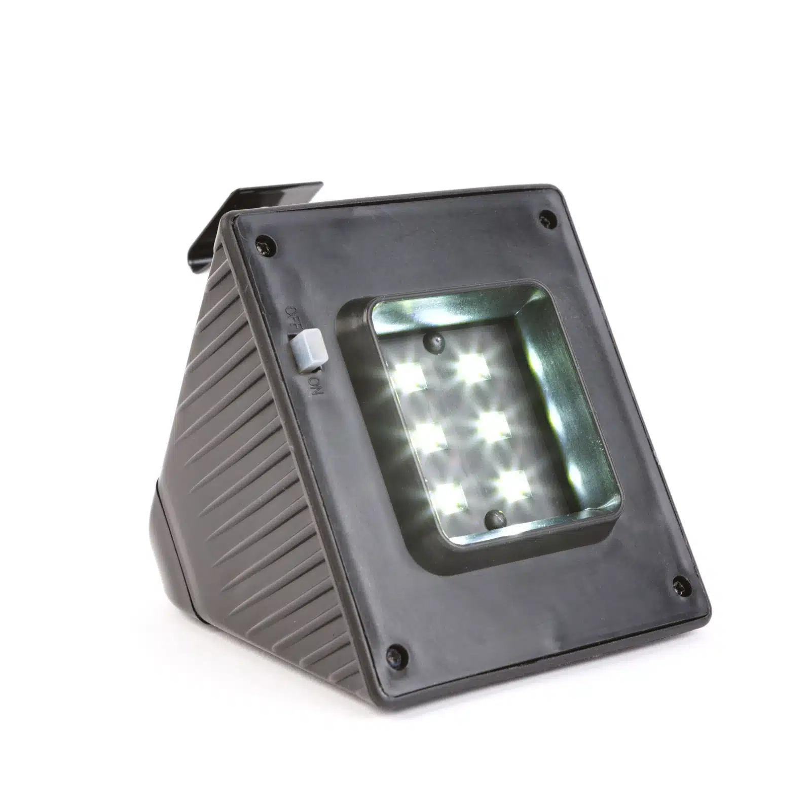 Solárne svetlo na odkvap - 6 studených bielych SMD LED - čierne – Obrázok 4