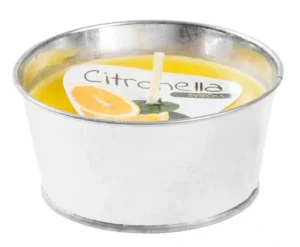 Sviečka Citronella CB146 – Repelentná sviečka vo vedre, 130 g, 120x60 mm
