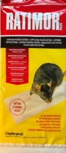 RATIMOR® Plus lepiaca pasca na myši a potkany – extra strong glue, nejedovatá (2 ks)