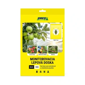 Monitorovacia lepová doska na hmyz MAXI – žltá, obojstranná (10 ks/balenie)
