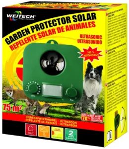 Solárny ultrazvukový plašič psov a mačiek Weitech WK0053