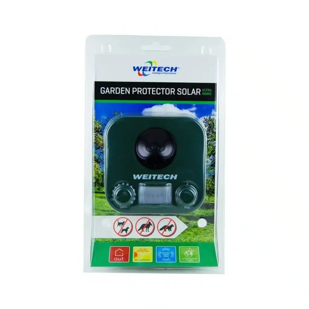 Solárny ultrazvukový plašič psov a mačiek Weitech WK0053 – Obrázok 6