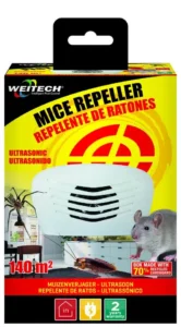 Ultrazvukový odpudzovač proti škodcom 140 m2 Weitech WK0220