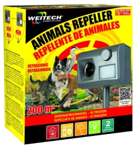 Ultrazvukový plašič psov a mačiek Weitech WK0055