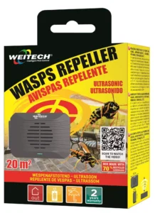 Weitech Ultrazvukový odpudzovač ôs – Mobilná ochrana s dosahom 3 metre