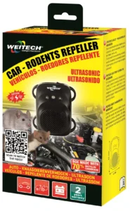 Weitech automatický ultrazvukový a svetelný odpudzovač kún do auta WK0508 – 12/24 V