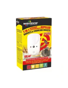 Weitech duálny ultrazvukový a elektromagnetický odpudzovač 2v1 WK1003 (EDM 06127) – do 60 m2