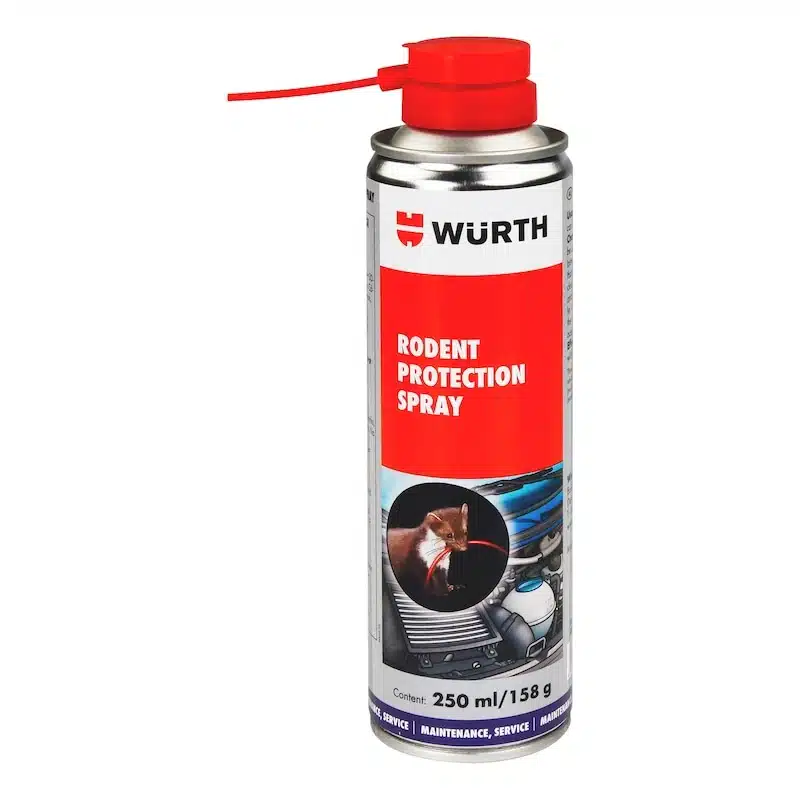 Würth Sprej proti kunám 250 ml – ochrana káblov, hadíc a gumových dielov